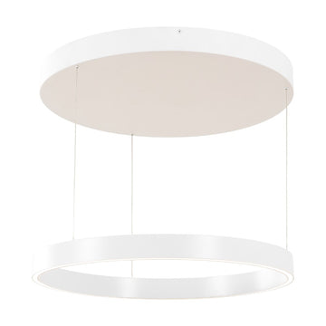 Jense 23.75" Minimalist Modern Metal Adjustable Dimmable Ring LED Pendant - JONATHAN Y